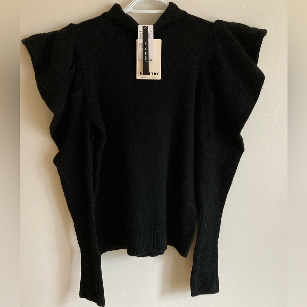 🚨 SOLD Industry Republic Clothing Long Sleeve Black Sweater Women’s XS  *NWT